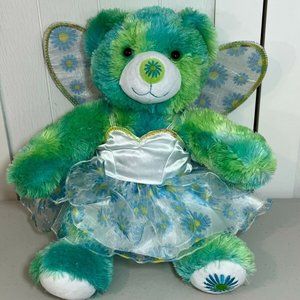 Build a Bear Spring Summer Season Blue Green Daisy Plush w/ Fairy Dress